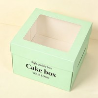 Boîtes à gâteaux biodégradables pour invités de mariage et anniversaires, emballage de boulangerie, livraison, boîte à bento, boîte à cupcakes, boîte à gâteau triangulaire