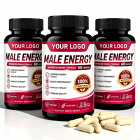 Cápsulas de Vitalidad para Hombres, Mezcla Nutricional Natural con Maca, Fenogreco y Complejo Vitamínico B, Apoya el Equilibrio Energético y el Bienestar