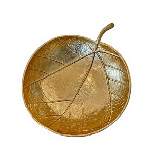 Premium Quality Food Decorative Bowl Handmade Aluminium Gold Color <b>Chocolates</b> Serving Bowl At Cheapest Pricing - Product Image 1