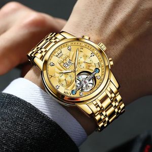   Relojes clásicos para hombre 9910 Tourbillon multifunción, reloj automático completo para hombre, relojes de pulsera masculinos de alta gama - Product Image 5