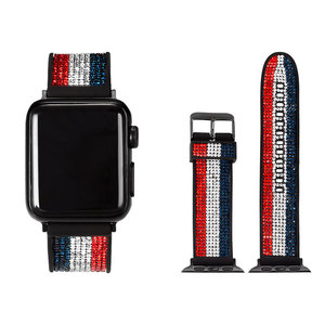 Cinturino in silicone con zircone Bling di lusso personalizzato per iWatch <span class=keywords><strong>Sport</strong></span> Designers Smart <span class=keywords><strong>Watch</strong></span> Slap <span class=keywords><strong>serie</strong></span> di cinturini per cinturino per <span class=keywords><strong>Apple</strong></span> <span class=keywords><strong>Watch</strong></span> - Product Image 2