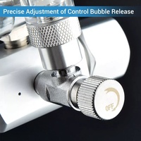 Mufan Régulateur de CO2 écologique pour aquarium, électrovanne magnétique, compteur de bulles, réducteur de pression pour les espèces de poissons