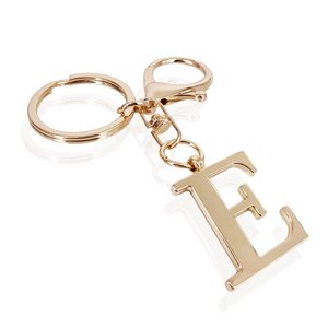 Llavero de Acero Inoxidable con Letras Inglesas A-Z26, Simple y Elegante, Colgante Metálico Ligero para Bolsos - Product Image 2