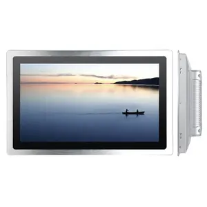 IP65 Full Flat Hd Wall Mount Open Frame Waterproof Pos LCD TFT Hmi Panel Embed Industrial Capacitive Touchscreen Monitor