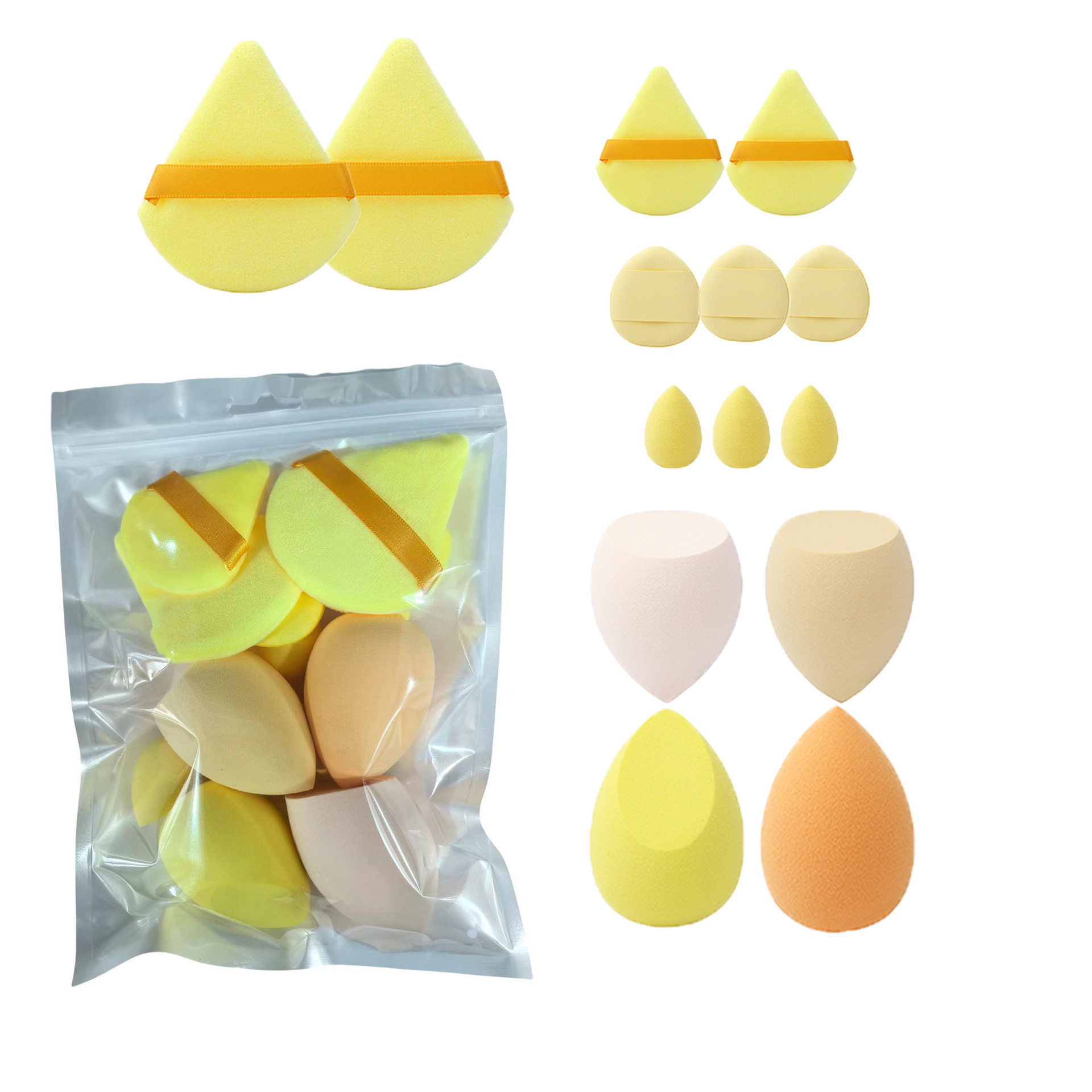 Juego de 14 piezas de bolsa amarilla
