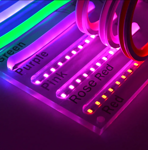 <span class=keywords><strong>LUZ</strong></span> <span class=keywords><strong>Luz</strong></span> IP67 Rated RGB <span class=keywords><strong>LED</strong></span> Neon Light 12V Materiales de decoración flexibles Tira de cuerda de silicona Tubo de PVC para iluminación de paisaje - Product Image 3