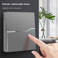 Prises et interrupteurs électriques modernes rétro, étanches, 10A, avec panneau tactile, accessoires, norme britannique