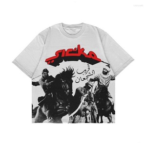 T-shirt à manches courtes pour homme BRANDNAME, style streetwear, avec motif imprimé photo, col rond, coupe classique - Product Image 4