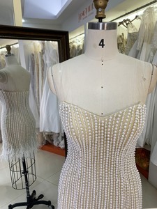 Kokteyl Elbiseleri 2026 2025 İnci Tüylü Yeni Sevimli Kısa Abiye Elbiseler Fildişi Rengi Mezuniyet Elbisesi - Product Image 4