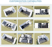 Cabine de couchage modulaire préfabriquée moderne de 4 m certifiée CE, type Apple Cabin, pour hôtel