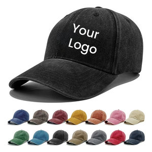 Gorra de Béisbol Oxford de 6 Paneles con Logotipo Personalizado, Diseño Bordado, Estilo Vintage, con Patrones Impresos de Puntos y Letras - Product Image 1