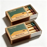 Boîte d'allumettes vintage personnalisée, allumettes de luxe imprimées, coffret cadeau, allumettes pour mariage, emballage d'allumettes pour bougies avec logo personnalisé