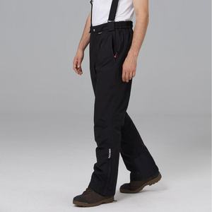 Pantalons <span class=keywords><strong>de</strong></span> <span class=keywords><strong>ski</strong></span> imperméables et respirants 100% polyester pour hommes et femmes avec coutures invisibles et bretelles - Product Image 2