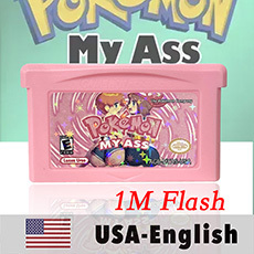 Cartucho de juego USA English 1M Flash cart KANTO ULTIMATE MEWTWO STRIKES BACK moemon FIRERED MEGA FIRERED MY ASS ROM Hack para GBA - Product Image 6