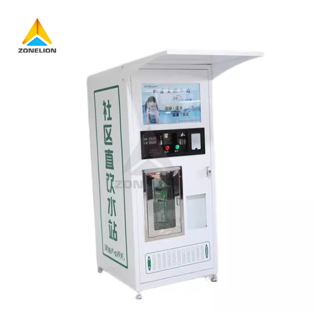 Outdoor Reverse Osmosis System Vending Machine Community Drinking Water Vending Machine