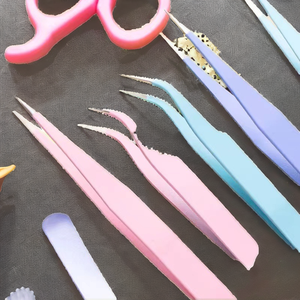 แหนบสแตนเลสสั่งทำพิเศษสำหรับต่อขนตาและทำเล็บ พร้อมสลักเลเซอร์  แบบตรง สำหรับช่วยต่อขนตาและแต่งเล็บ - Product Image 2