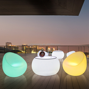 Rotational <strong>Moulding</strong> bar Cocktail Chair <strong>Table</strong> LDPE <strong>Plastic</strong> LED Lighting Outdoor Furniture - Product Image 6
