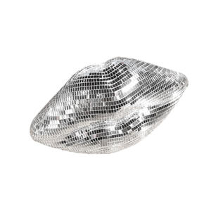 Зеркальный шар ручной работы в форме губ, красный/розовый, отражающий свет, декор для диско, на День святого Валентина и свадьбу - Product Image 5