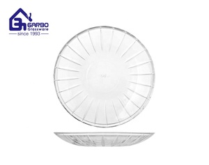 <span class=keywords><strong>Assiette</strong></span> de fruits en verre de 6 pouces <span class=keywords><strong>assiette</strong></span> de fruits ronde pressée à la machine <span class=keywords><strong>assiette</strong></span> de fruits personnalisée 5 modèles peuvent mélanger dans 1HQ - Product Image 2