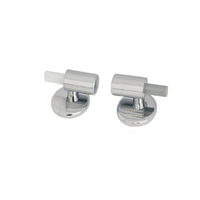 Charnière de siège de toilette ronde en alliage de zinc YH03-1 à fermeture douce, 115 degrés, pour couvercle de salle de bain, quincaillerie OEM, vente en gros