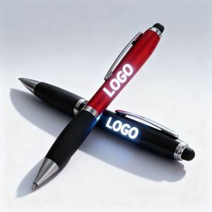 Chinese Factory Led Light up <b>Pens</b> Multiple Colors Soft Touch Custom logo Promotion <b>Gift</b> Ballpoint <b>Pen</b> - Product Image 1