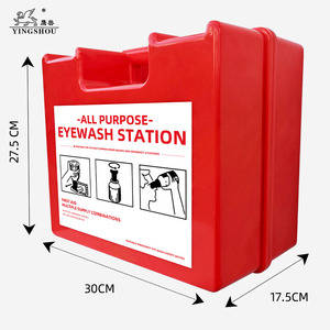 Lavaojos de Emergencia Portátil, <span class=keywords><strong>Kit</strong></span> de Primeros Auxilios y Lavaojos para Personas, Estación de Lavado de Ojos con Doble Botella - Product Image 3