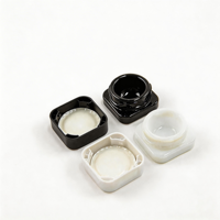 Pot en verre pour crème contour des yeux, conteneur concentré, verre UV, 3g 5g 7g 9g, blanc noir, emballage alimentaire personnalisé