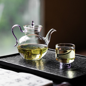 Guanlan Handmade Glass Teapot High Borosilicate With Infuser Filter For Kung Fu <b>Tea</b> <b>Set</b> - Product Image 1