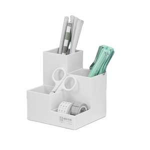Plastic inclined creative desktop storage pencil holder multifunctional pen holder wholesale