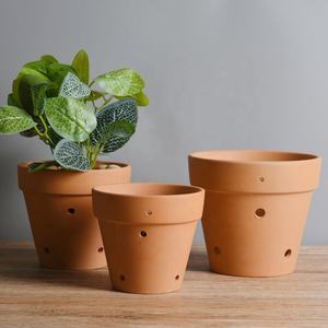 Orchid Pot Pots New Custom Holes Breathable Orchid Terracotta Nursery Pot Eco-Friendly Hanging Clay Garden Pots