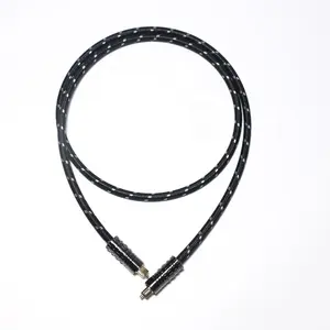Braided Nylon 6 Mm Audio Cables And Connectors Hd Av Tv Audio Cable