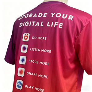 Camiseta Personalizada con el Logotipo de <span class=keywords><strong>Digicel</strong></span>, de Secado Rápido, en Poliéster, Uniforme Promocional para Telecomunicaciones del Caribe - Product Image 5