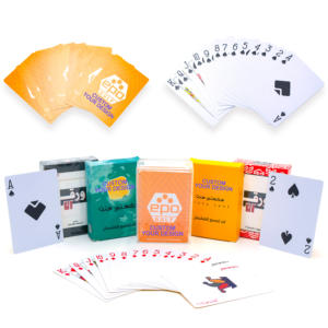 优质设计PVC 100% 防水塑料家庭扑克扑克牌游戏专为沙特阿拉伯设计 - Product Image 1
