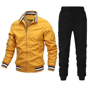 RUIQUWIN Custom Wholesale Men's Sportswear Comfortable and Breathable Casual Sports <b>Suit</b> Stylish Minimalist <b>Jacket</b> - Product Image 3