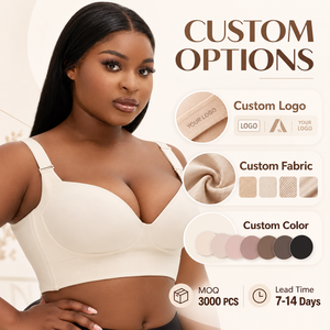 Soutien-gorge Grande Taille pour Femmes, Bonnets A-H, Soutien Latéral, Couverture Complète, Réglage des Poitrines, Push-up, avec Armatures - Product Image 1