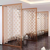 Paravents en acier inoxydable modernes pour hôtel, restaurant, bureau, séparateurs de pièce, pliables, coulissants, écologiques, décoration, salon