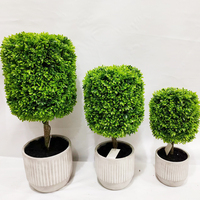Plantes en pot de buis vert de forme conique de différentes tailles, buis en plastique en pot, bonsaï de 40 pouces, décoration de jardin et de maison, arbre artificiel en pot