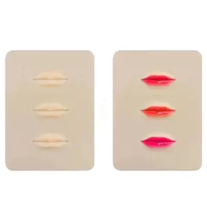 Microblading Tattoo Lips Tattoo Training Practice Skin silicone naturale 3D Practice Skin Lips for Lips trucco permanente