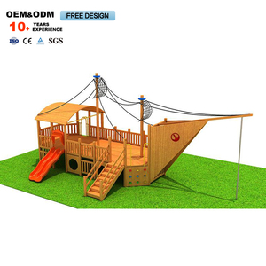 Parque Infantil de Madera de Lujo para Niños, con Tobogán y Juegos de Parque de Diversiones, Espacio de Recreación al Aire Libre Premium - Product Image 3