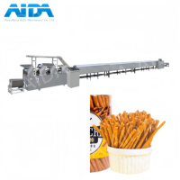 Machine de fabrication de biscuits croustillants de bretzel laiteux de vente chaude nouvelle ligne de production de collations de bretzels salés de farine de maïs