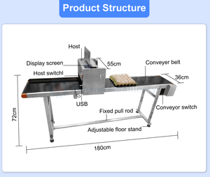 Impresora Automática de Fecha de Caducidad para Huevos 2025, Máquina de Impresión de Inyección de Tinta de Alta Velocidad de 6 Cabezales para Línea de Producción de Huevos - Product Image 4