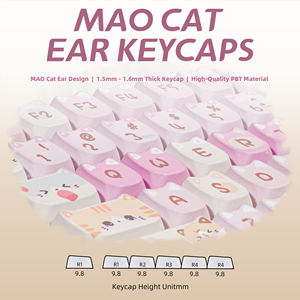 Teclado Mecánico Inalámbrico ZORNHER ZH100, 98% Rosa, con Teclado Numérico Cremoso, Diseño Gatito, para Juegos, Meow Meow Squad - Product Image 4