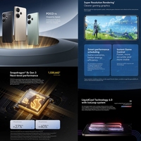 Meilleures ventes POCO F6 5G Version globale Smartphone haut de gamme 12 Go + 512 Go Snapdragon 8s Gen 3 6,67 pouces 1,5 K AMOLED 90 W NFC Téléphones robustes