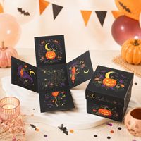 Nouveau best-seller transfrontalier pour Halloween : Boîte cadeau en carton à motif double face avec pelliculage mat