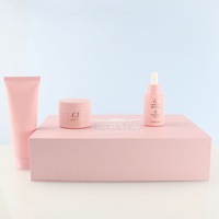 Fournisseur d'or oem boîte cosmétique de soins de la peau écologique boîte d'emballage carton plat pliant magnétique boîte cadeau paquet d'emballage