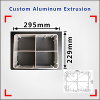 Super qualité usine personnalisée industrielle 6061 t6 noir anodisé enduit de poudre CNC Aluminium Extrusion profils fabricant