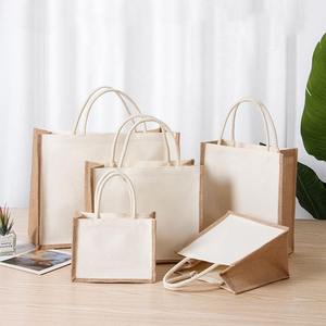 Proveedor Directo de Fábrica: Bolsas de Yute Multiusos con Asas Coloridas para Ropa Casual, Festivales al Aire Libre, Precio de Exportación - Product Image 4