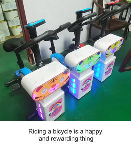 Le plus récent Kiddie en plein air monte un vélo d'arcade à pièces avec machine à bulles 220V Amusement pour les activités estivales - Product Image 4