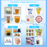 Machine de cachetage de capsulage de remplissage de disque de tasse rotatoire pour la crème glacée automatique de gelée de miel de jus de yaourt diverses boissons articles alimentaires