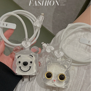 Coque de Protection d'Accessoires pour Câble de Données et Chargeur de Télé<span class=keywords><strong>phone</strong></span>, Motifs Tendance Nœud Adorable et Dessin Animé - Product Image 5